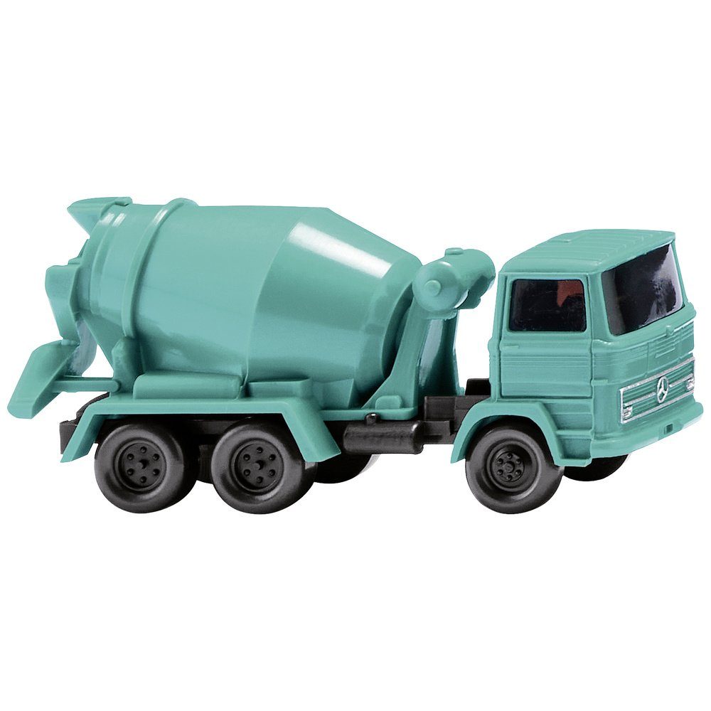 Modelleisenbahn-Straße Wiking 0945 08 N LKW Modell Mercedes Benz Betonmischer wasserblau
