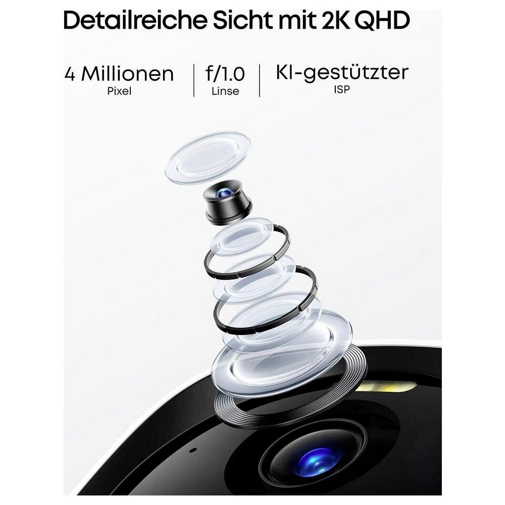 eufy Überwachungskamera eufy EufyCam E40 4-Cam Kit E8144326 Funk, Kabellos, LAN, WLAN IP, Funk