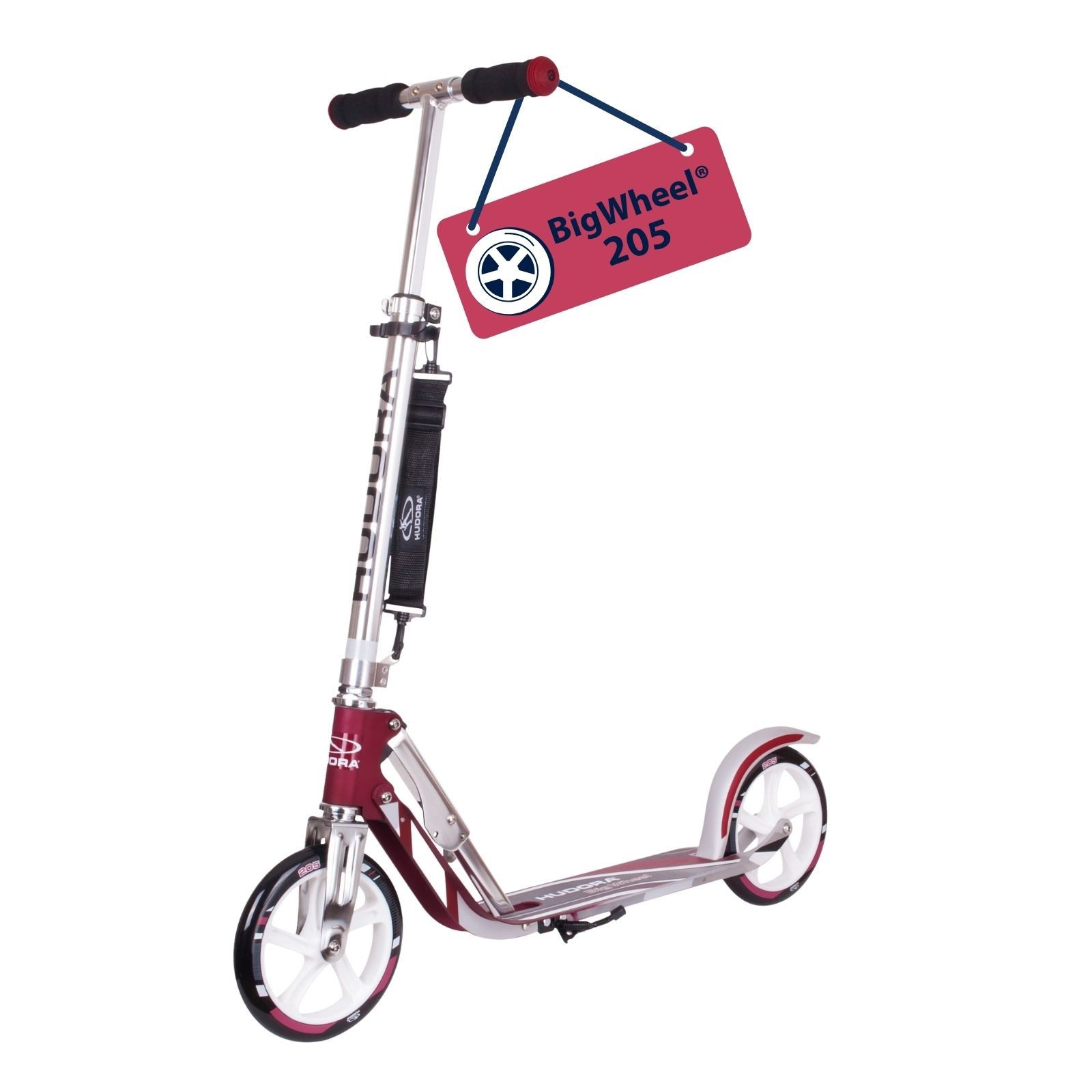 Cityroller BigWheel® 205 Tretroller - Höhenverstellbar & zusammenklappbar