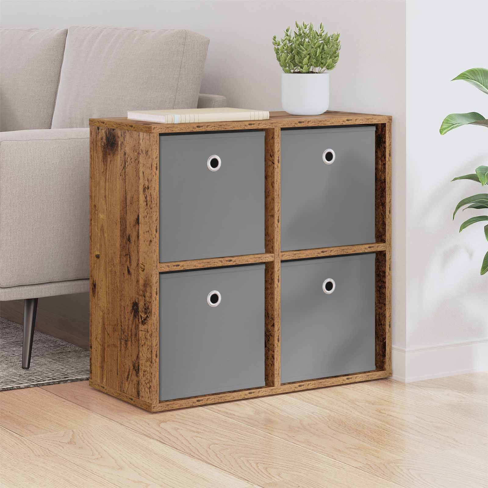vidaXL Sideboard vidaXL Sideboard Altholz 59,5 x 27 x 57 cm