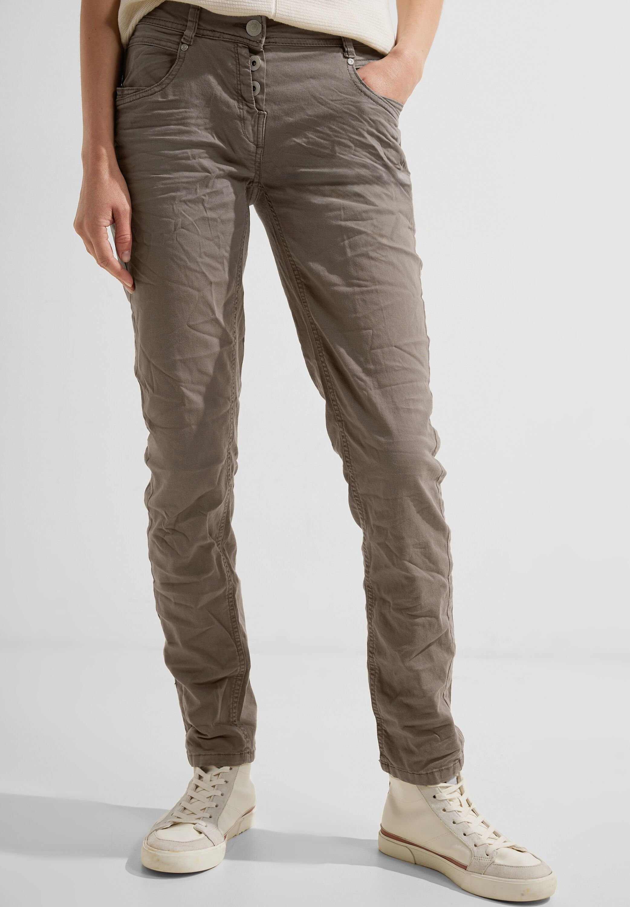 Cecil Röhrenhose Middle Waist, Loose Fit Damenhose