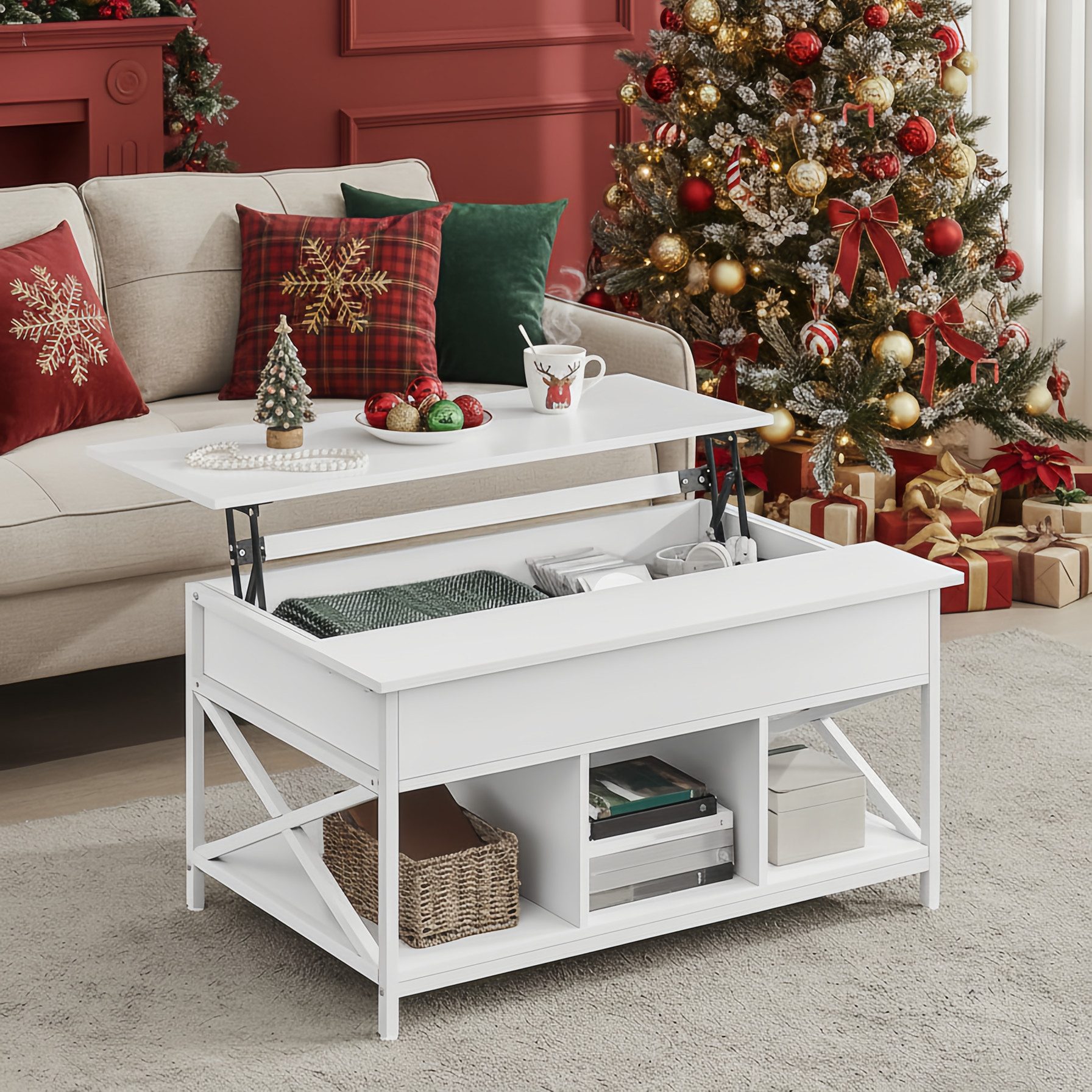 VASAGLE Couchtisch, höhenverstellbar, versteckter Stauraum, 60 x 100/120 x günstig online kaufen