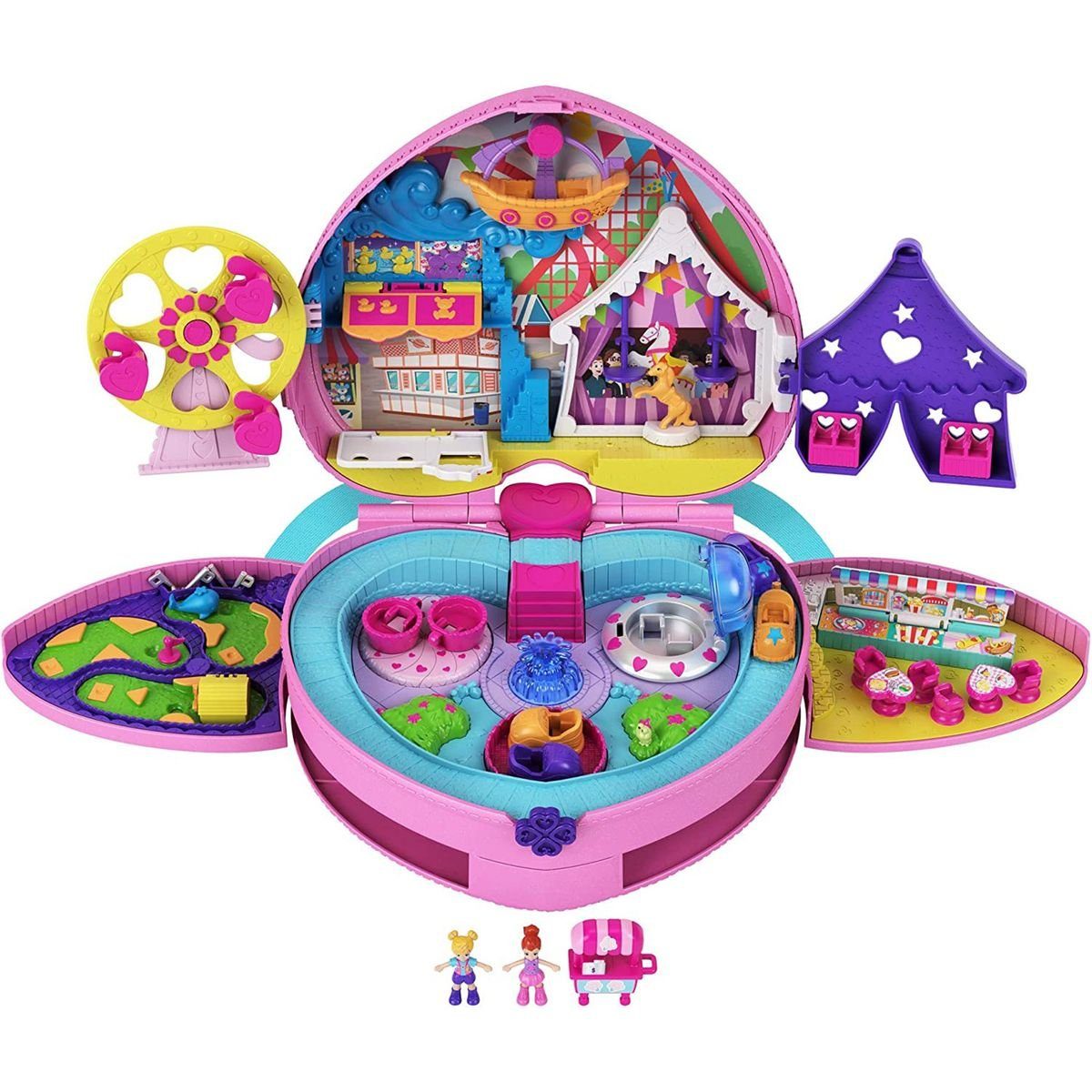 Mattel® Spielwelt Mattel GYK91 - Polly Pocket - Klein - ganz groß Freizeitpark Rucksack