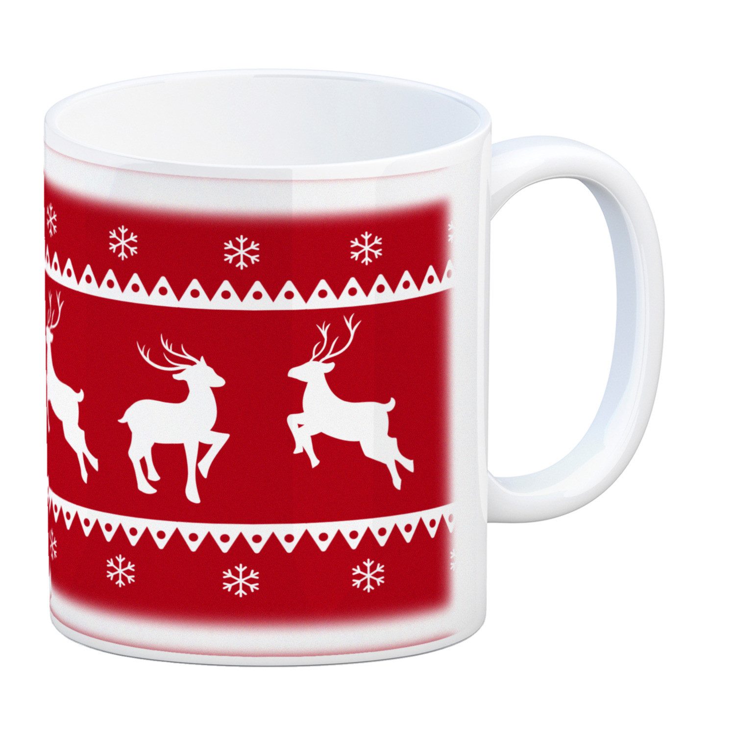 Tasse Weihnachten Kaffeebecher mit Rentieren