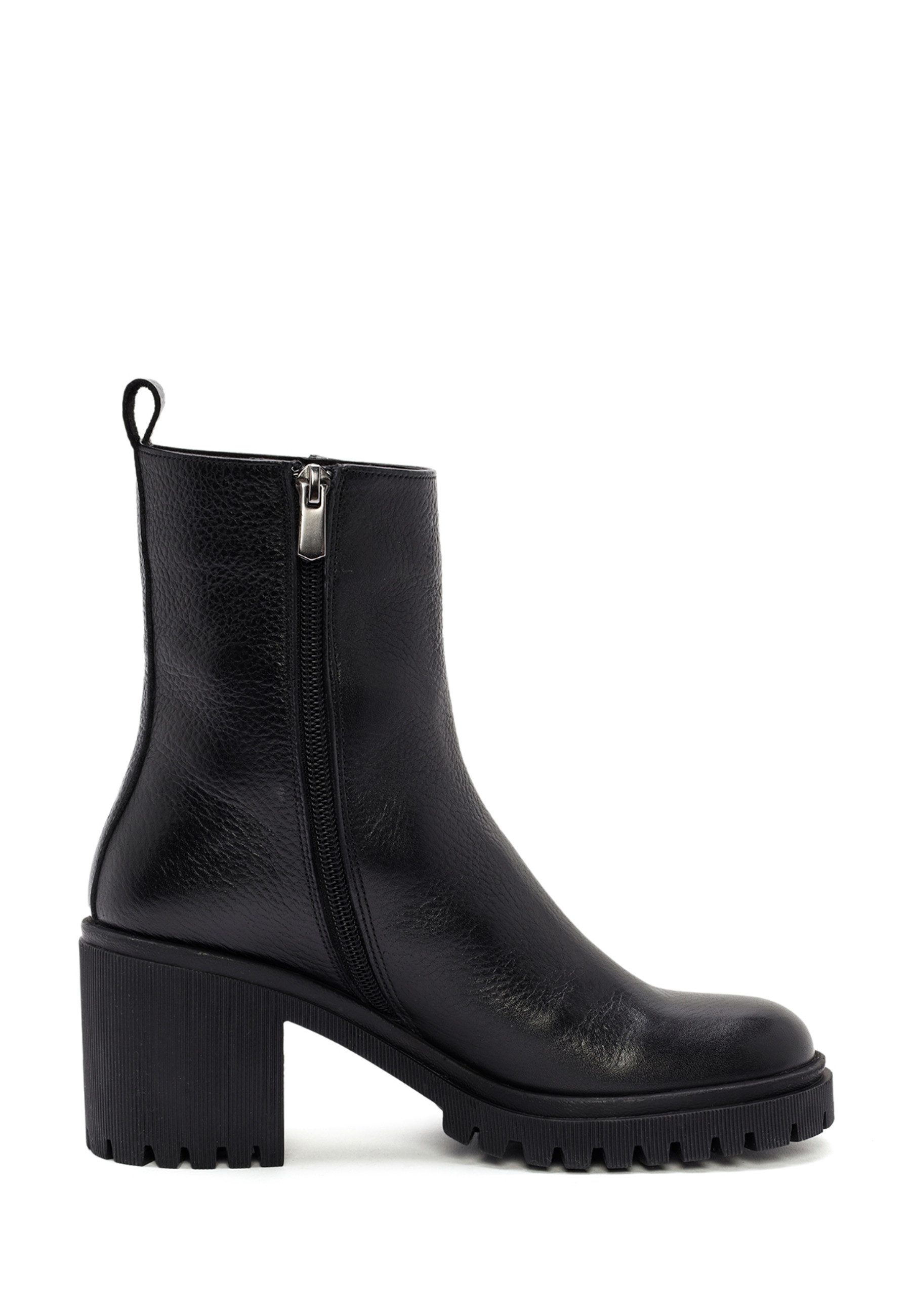 Derimod Absatz-Stiefeletten aus Leder Ankleboots Reißverschluss, Textilfutter, EVA Sohle, Absatz 5,5 cm