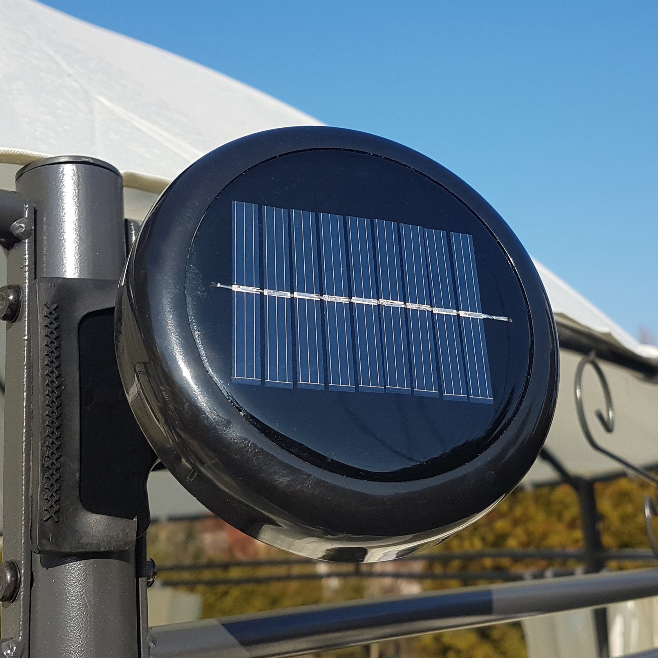 Swing&Harmonie Pavillon LED - Pavillon Ø 350cm Lavo Garten Pavillion Rund, Solar Pavilion Gartenzelt Designer Pavilon – Bild 4 von 5