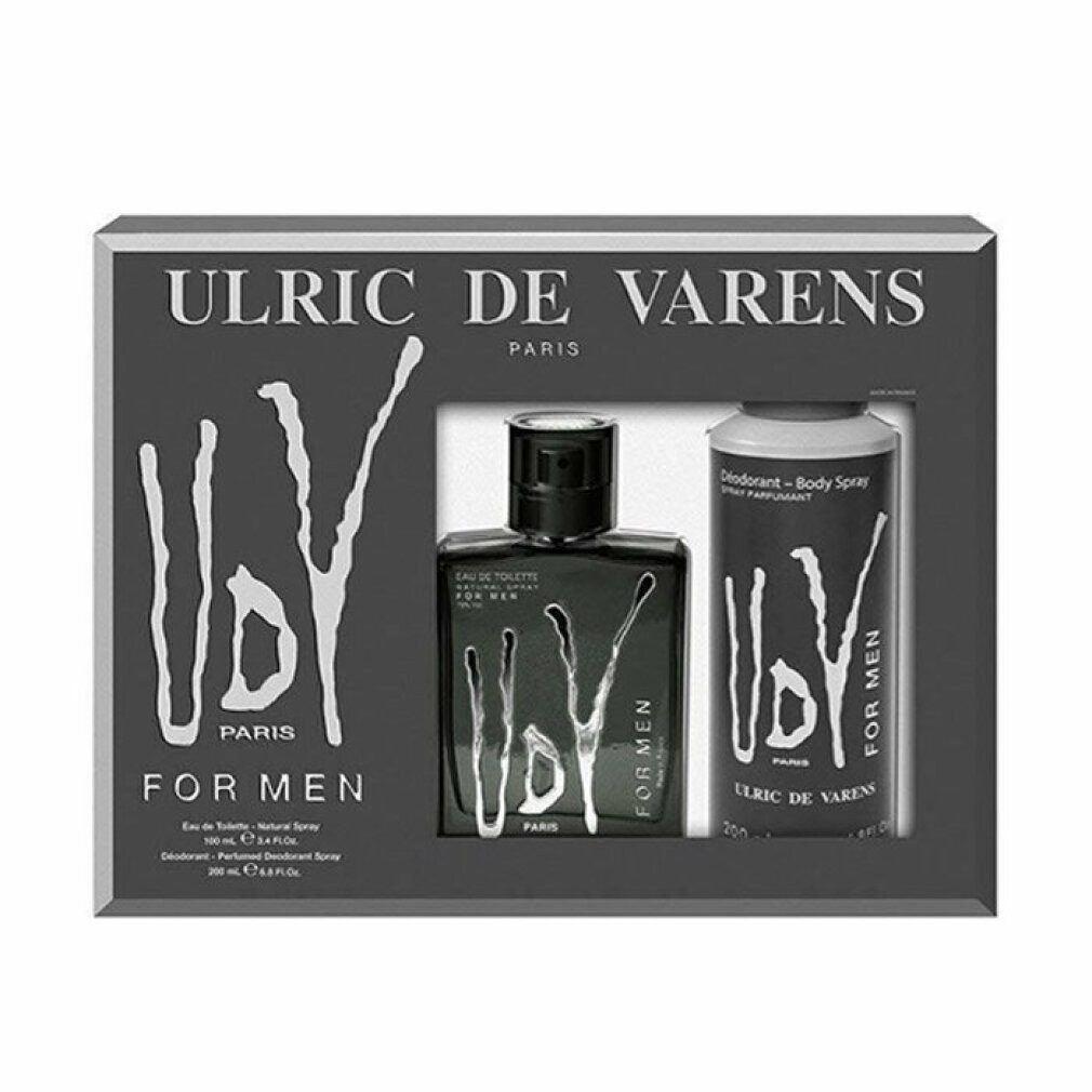 Ulric De Varens Duft-Set UDV Black For Men EdT 100ml Set 2 Artikel