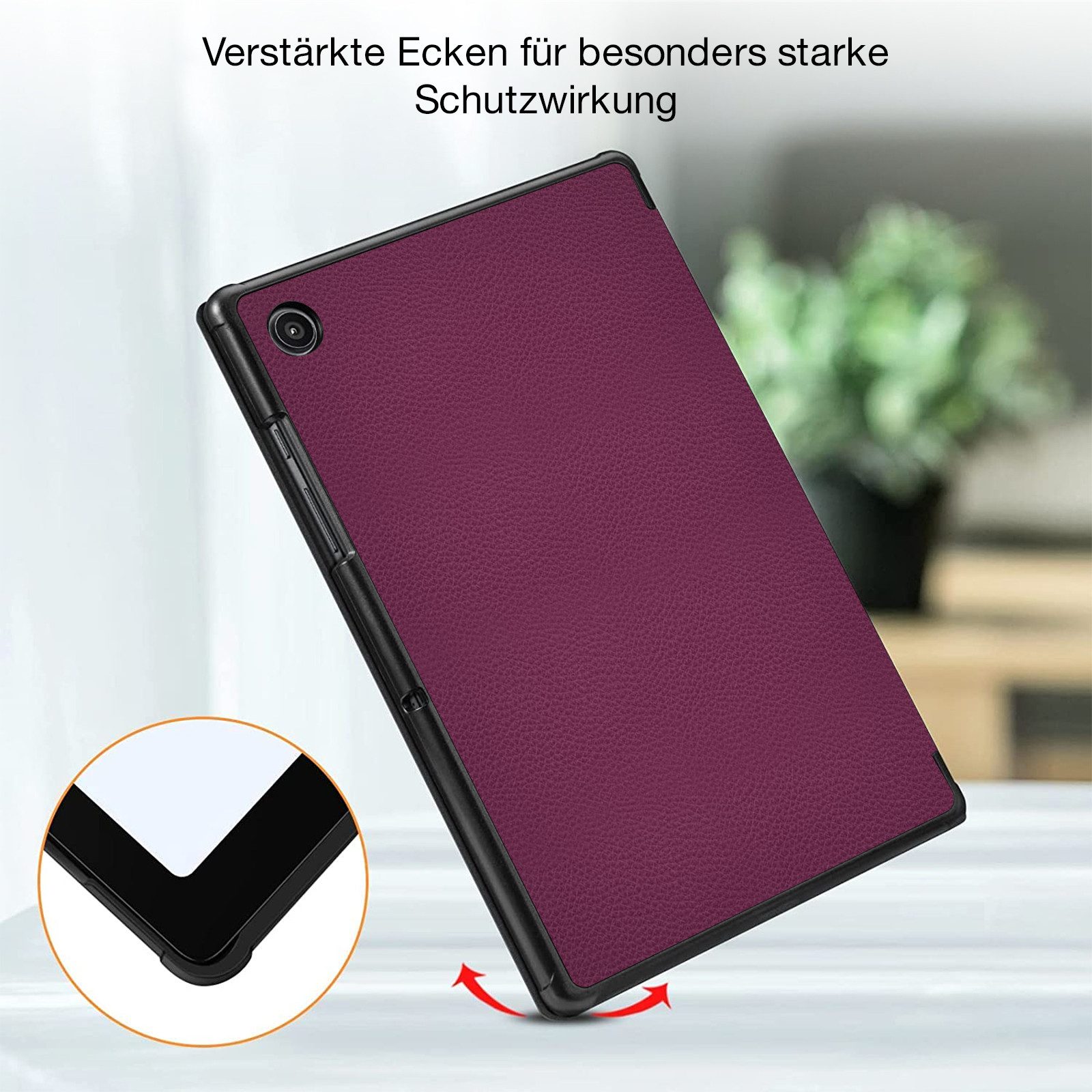 Tec-Expert Tablet-Hülle Tablet Cover Hülle für Samsung Galaxy Tab A11 8.7 2025 8.7 Zoll, 8.7", Schutzhülle Klapphülle Tasche Case