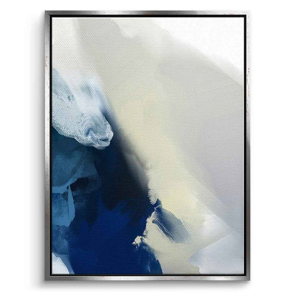 DOTCOMCANVAS® Leinwandbild Blue Dreamland, Leinwandbild Blue Dreamland weiß blau moderne abstrakte Kunst Wandbild