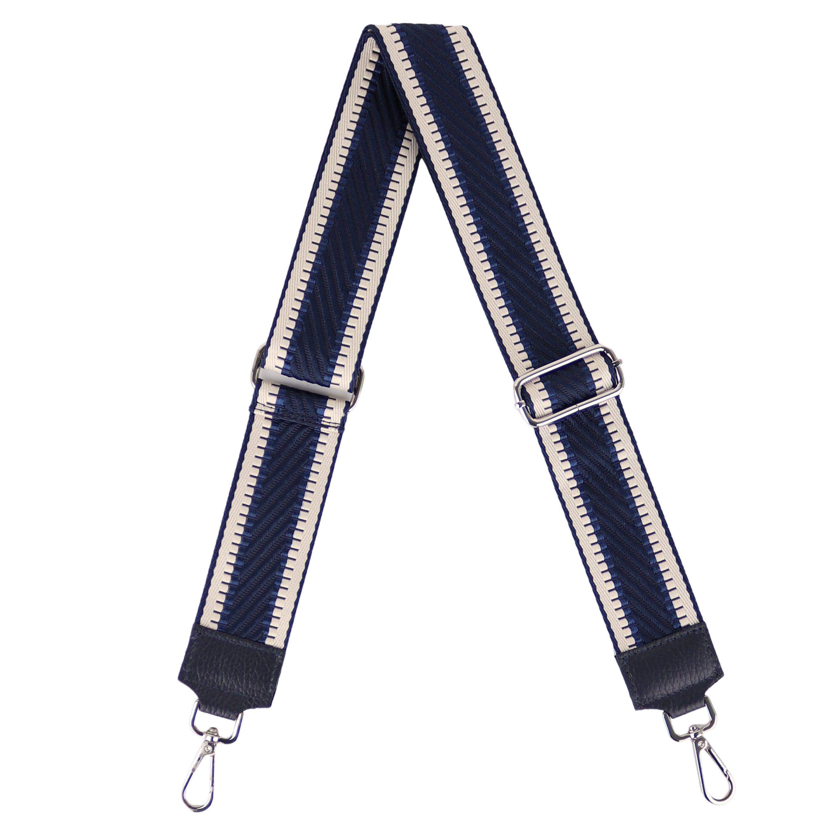 MIRROSI Schulterriemen Made in Italy aus Echtleder Schultergurt für Tasche zum Wechseln (Farbe in Dunkelgrau,Navy,Grau,Khakigrün, 1x Taschengurt) 5cm Breit Bohemian Style