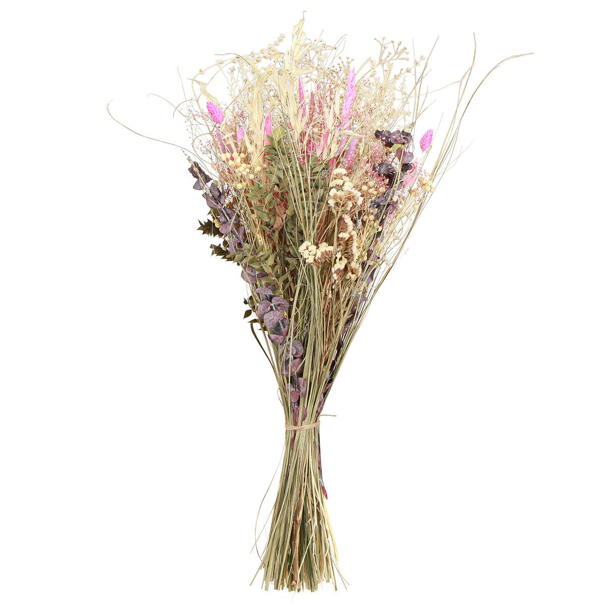 Trockenblume Trockenblumenstrauß Landhausstil Eukalyptus Deko Creme günstig online kaufen