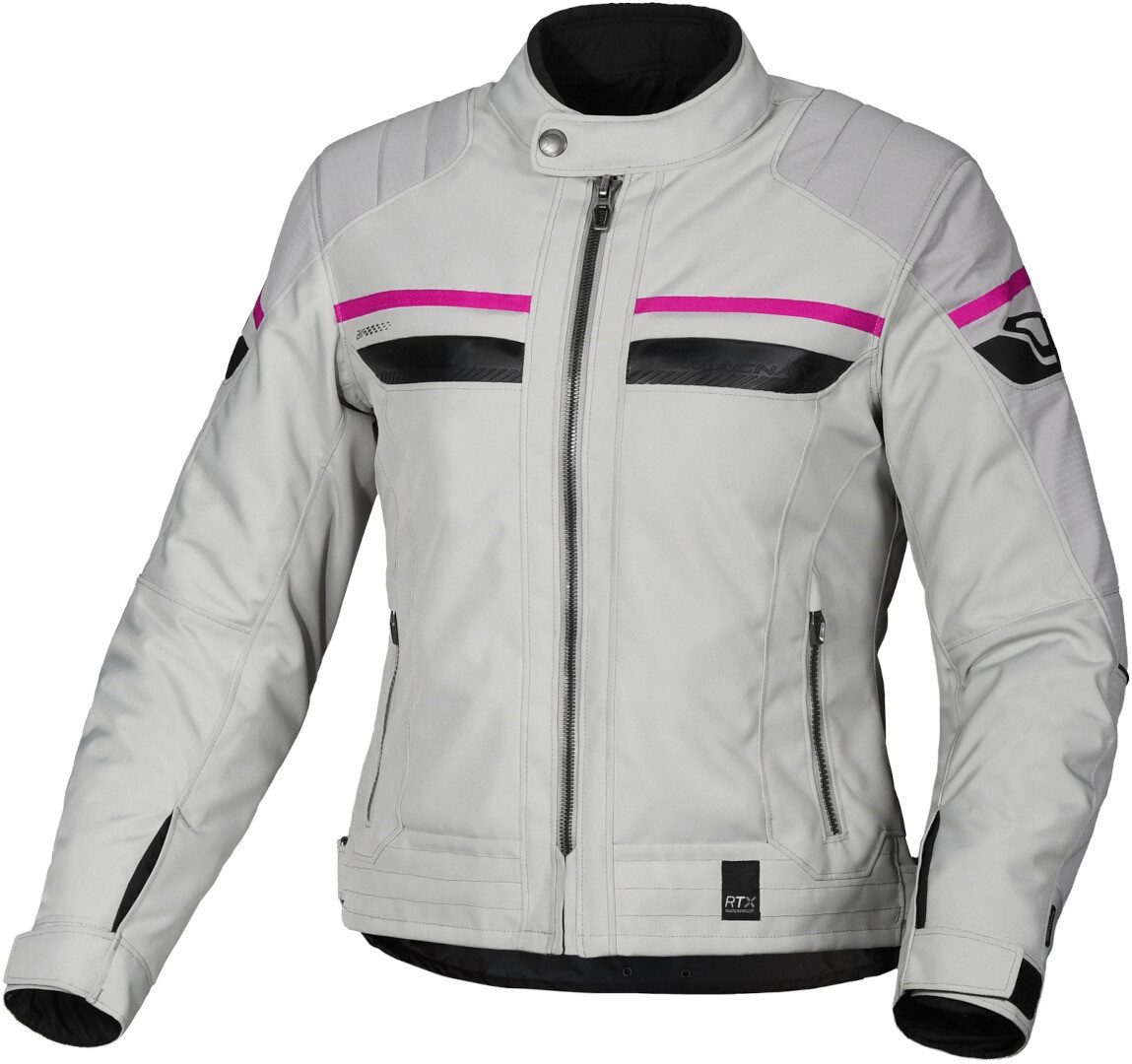 Macna Motorradjacke Oryon wasserdichte Damen Motorrad Textiljacke herausnehmbares Innenfutter,wasserdicht