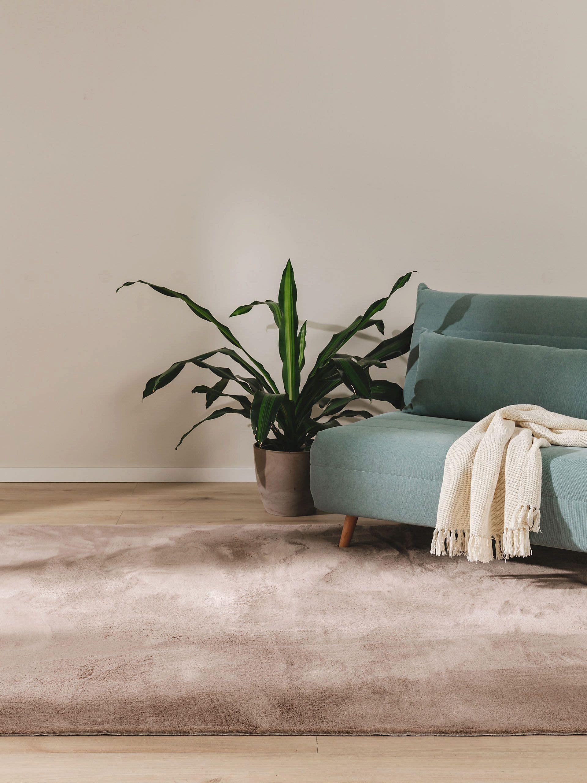 benuta Fellteppich Furry, rechteckig, Höhe: 11 mm, Teppich Wohnzimmer, Esszimmer, Schlafzimmer, Flur, Weich, Rutschfest