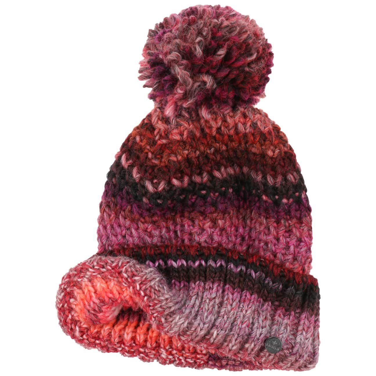 Beanie Umschlag, (1-St) Germany Made mit in Lierys pink Bommelmütze