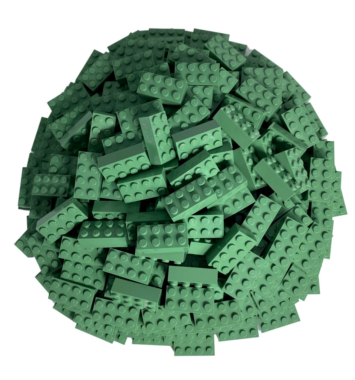 10X Lego® 3001 Basic-Steine Grundbausteine Bricks 2X4 Grün Green 