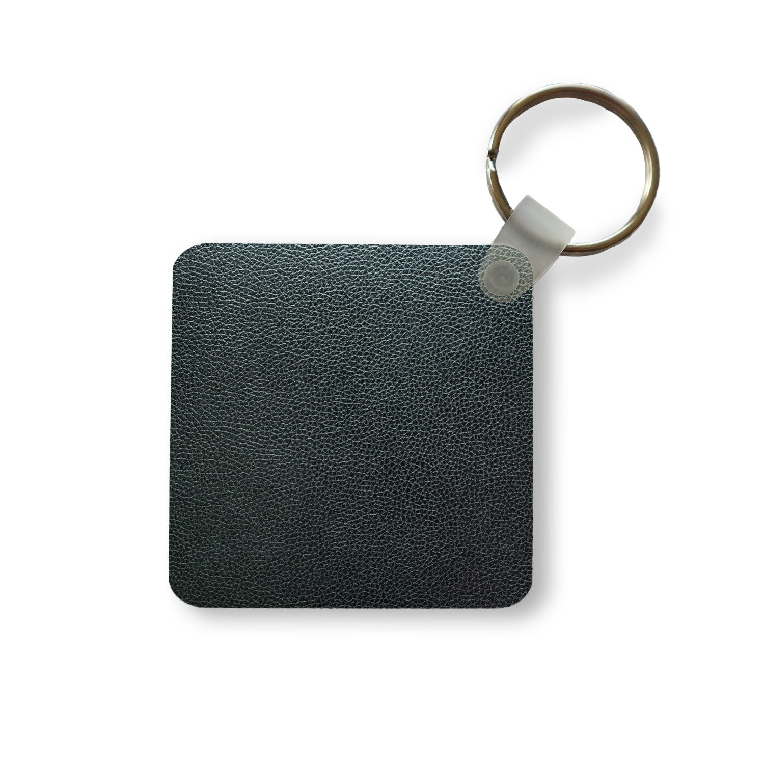 MuchoWow Schlüsselanhänger Leder - Textur - Schwarz - Grün - Hell, Quadratisch, Accessoire Auto / Haus / Rucksack / Handtasche, 5x5 cm