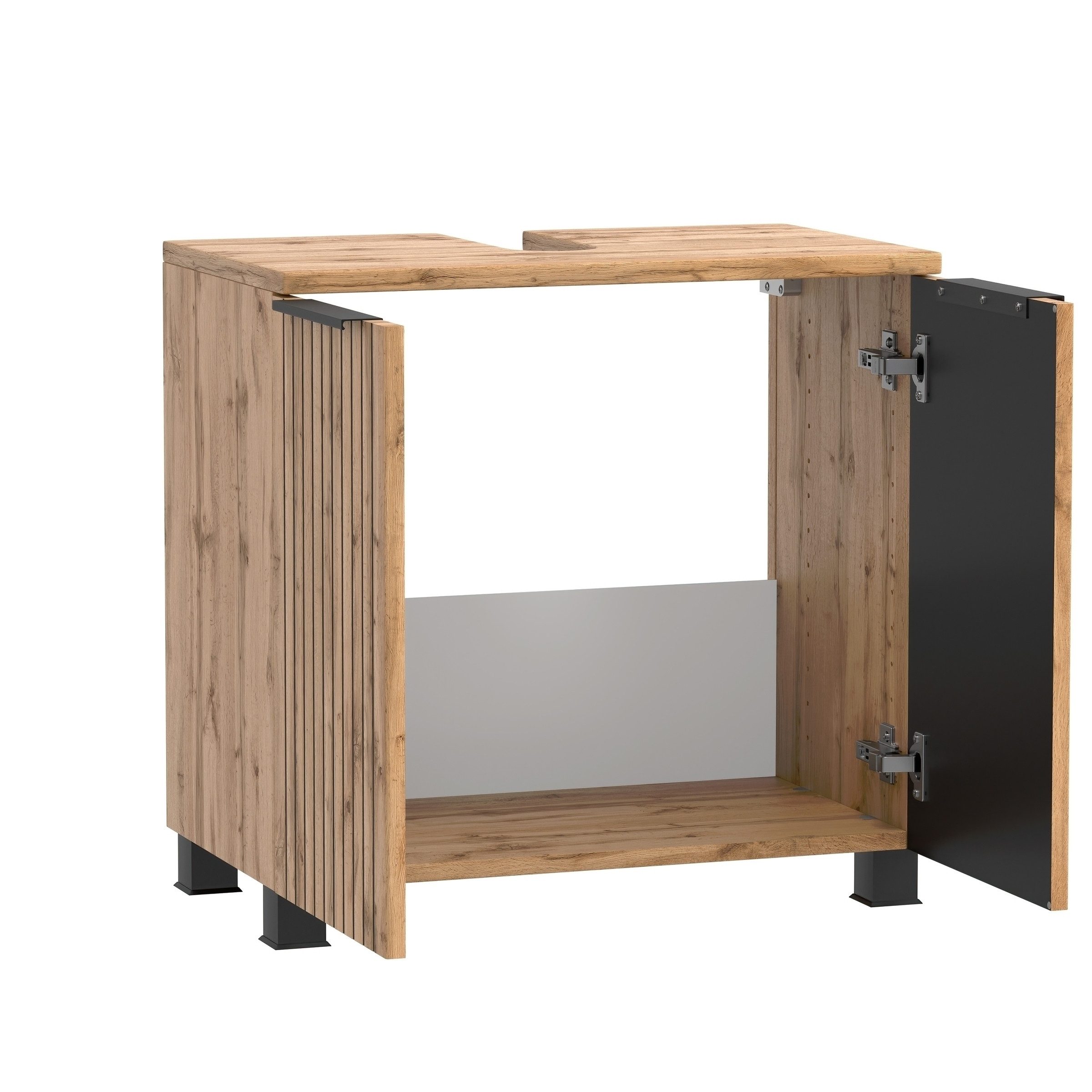 HELD MÖBEL Waschbeckenunterschrank in Wotaneiche-Dekor - 60x54x35cm (BxHxT)