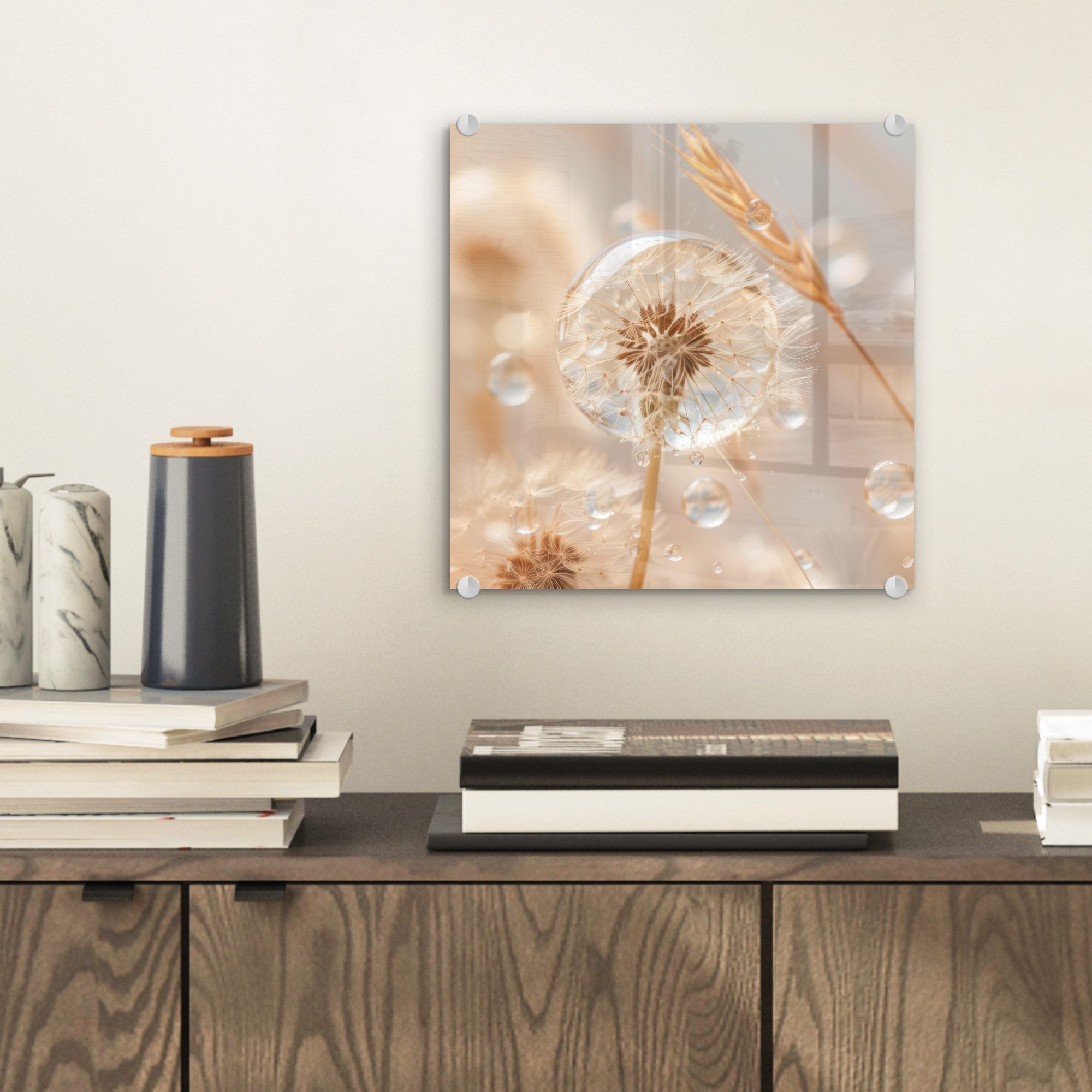 MuchoWow Acrylglasbild Löwenzahn - Wasser - günstig online kaufen