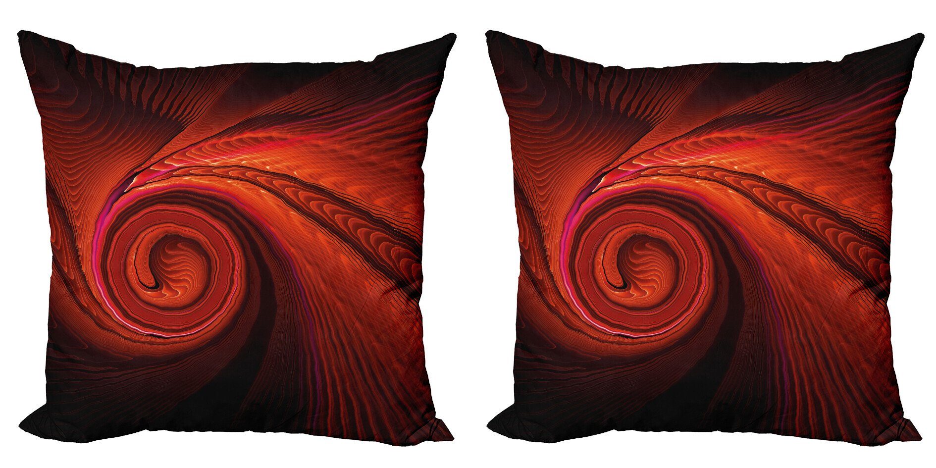 Abakuhaus Подушкиbezüge Modern Accent Doppelseitiger Digitaldruck, (2 Stück), rot Surreal Waves Spiral Kunst