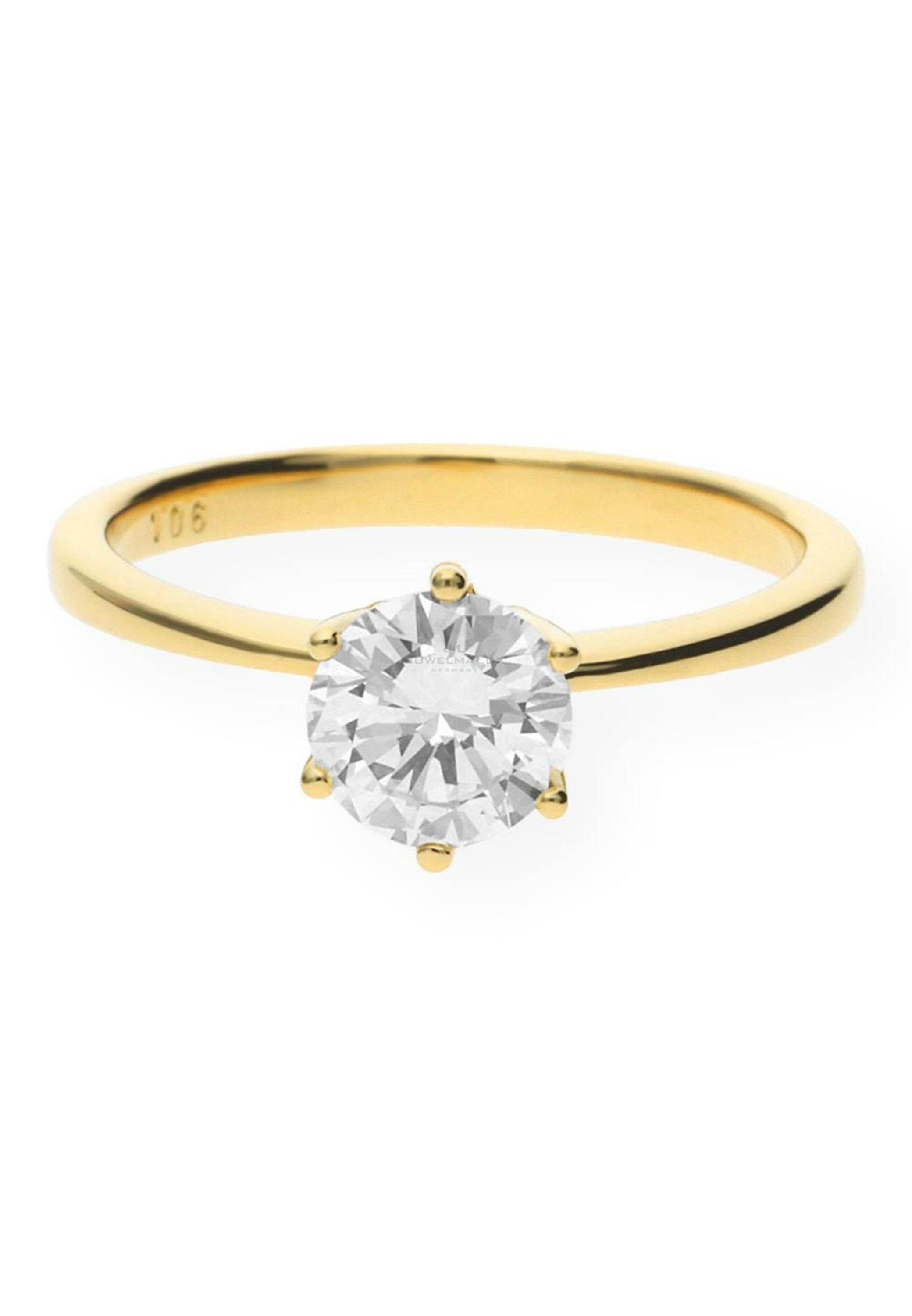 JuwelmaLux Diamantring »Verlobungsring Gold Damen und Herren« (1-tlg),  Gelbgold 750/000, inkl. Schmuckschachtel online kaufen | OTTO