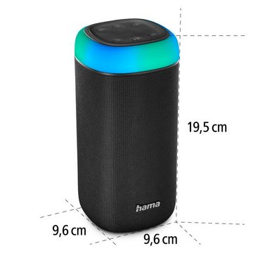 Hama Bluetooth Box LED 30 W Xtra Bass 360ᵒ Sound, wasserdicht nach IPX 4 Stereo Bluetooth-Lautsprecher (A2DP Bluetooth, AVRCP Bluetooth, HFP)