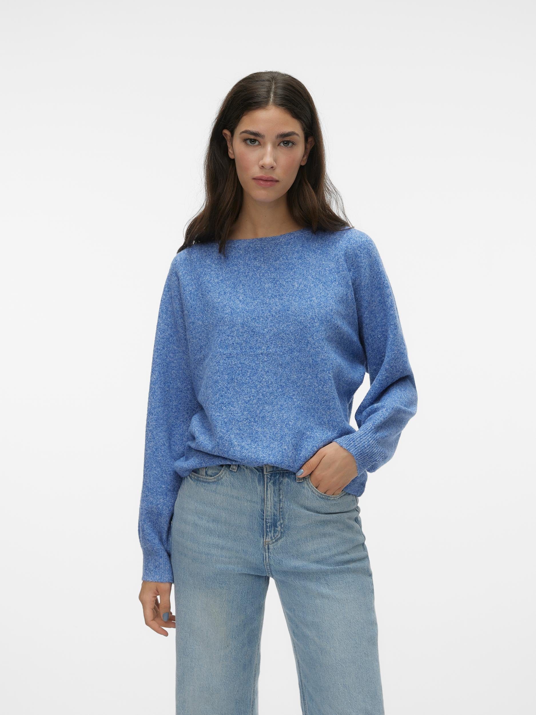 Vero Moda Strickpullover VMDOFFY LS BOATNECK PULLOVER GA BOO