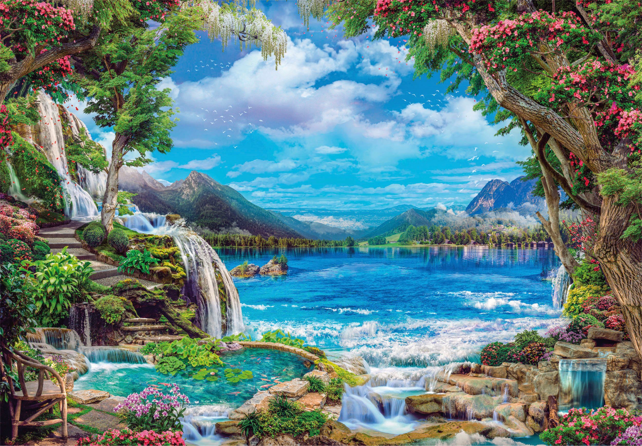Clementoni® Puzzle High Quality Collection, Paradies auf Erden, 2000 Puzzle günstig online kaufen