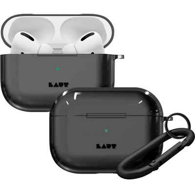 LAUT Etui Crystal-X Skin Case Cover Schutz-Hülle Balck Headset (passend für Ladecase Apple AirPods Pro Bluetooth Ohrhörer Kopfhörer)