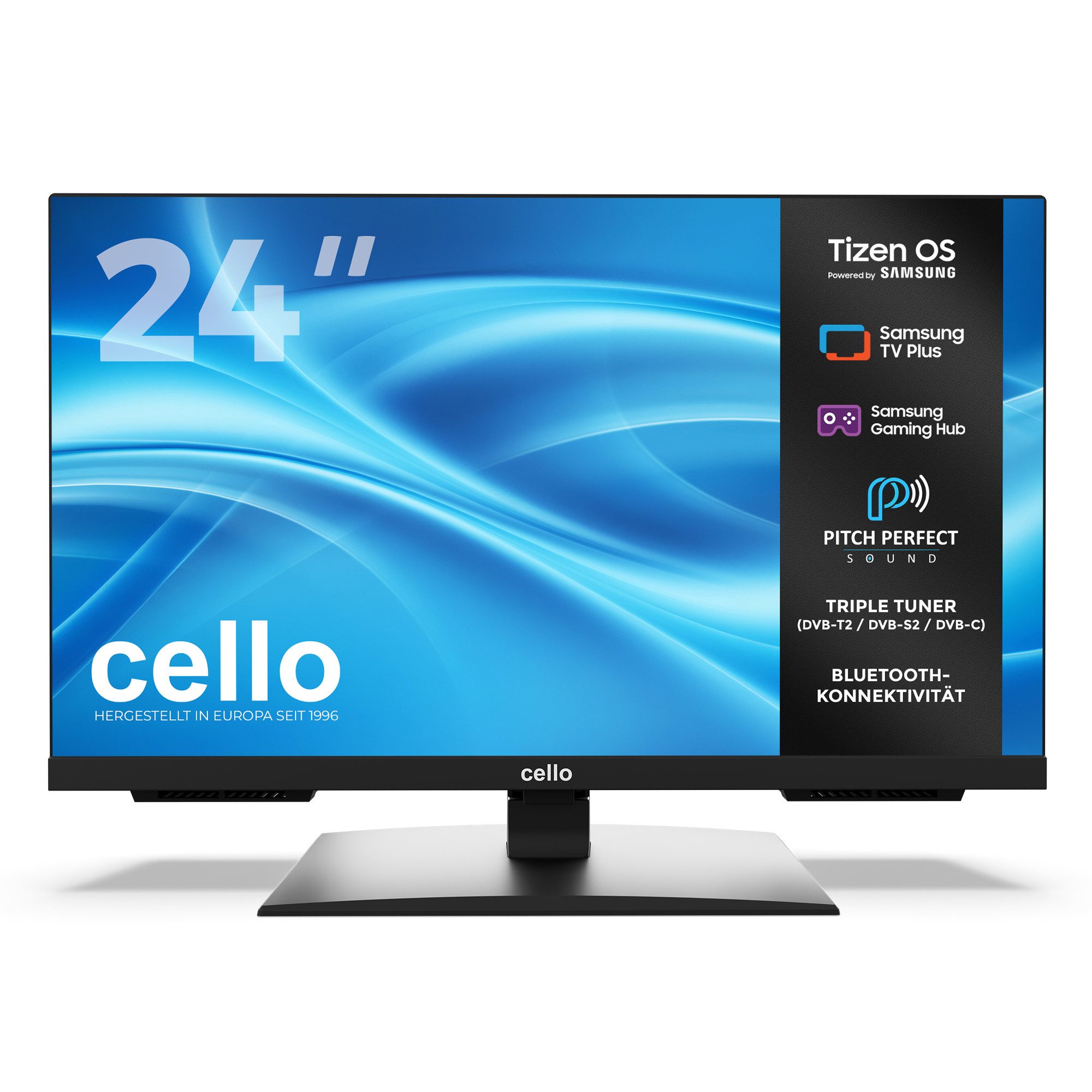 Cello C2426TZH LED-Fernseher (60,96 cm/24 Zoll, HD, Smart-TV, Smart‑TV mit Samsung Plus OS)