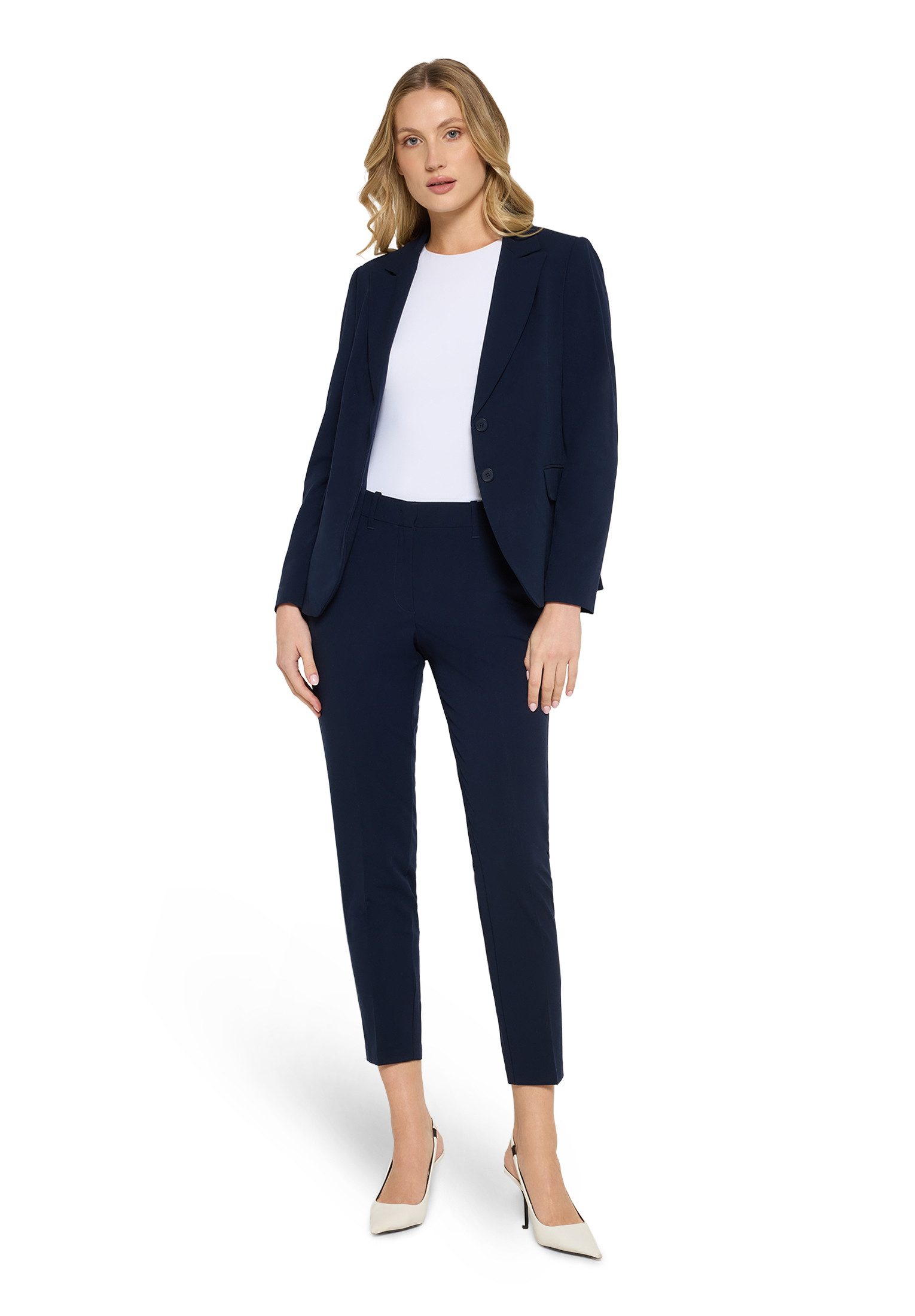 Betty&Co Longblazer Damen mit Taschen Druckfutter