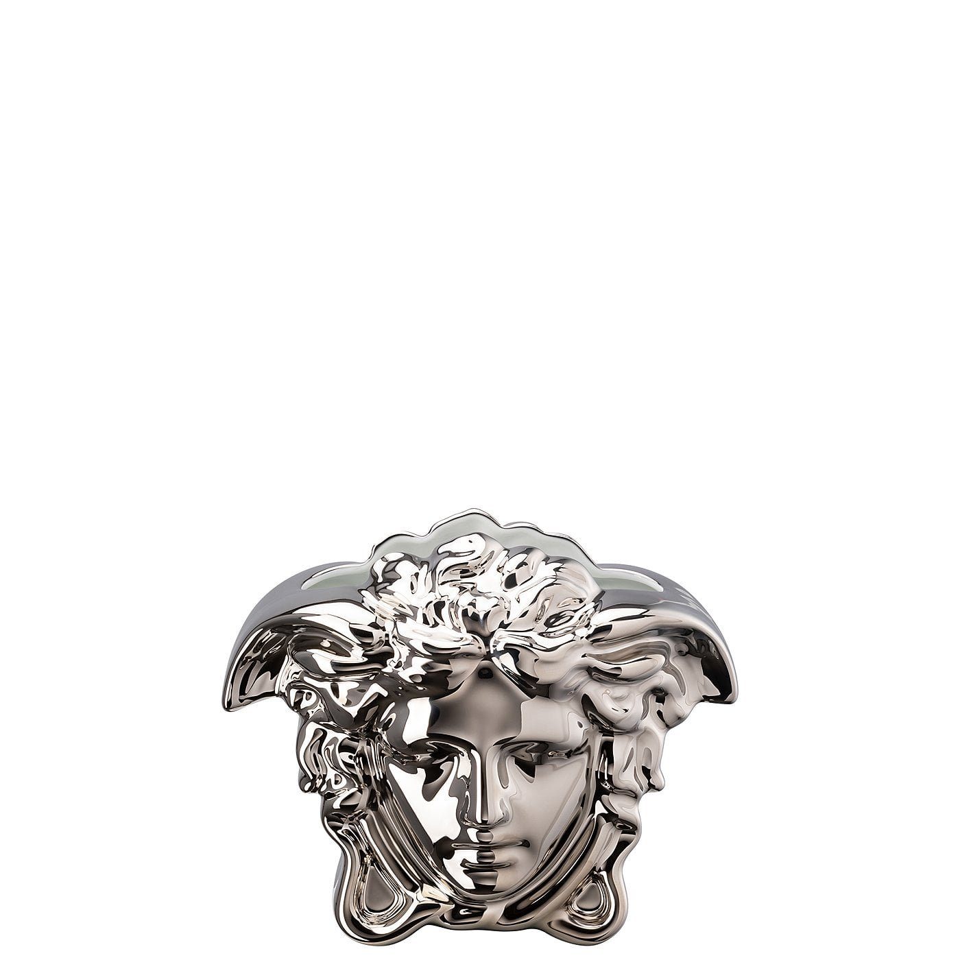 Rosenthal meets Versace Tischvase Medusa Grande Silver Vase 15 cm (1 St)
