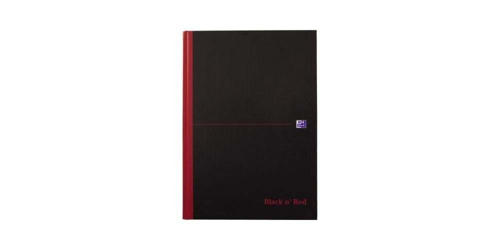 OXFORD Druckerpapier Notizbuch Black n' Red DIN A4 kariert schwarz/rot 96 Bl.