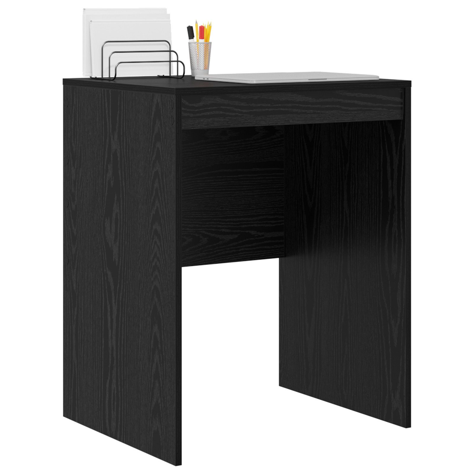 vidaXL Schreibtisch Schreibtisch Eichenholz-Schwarz Spanplatte 60 günstig online kaufen