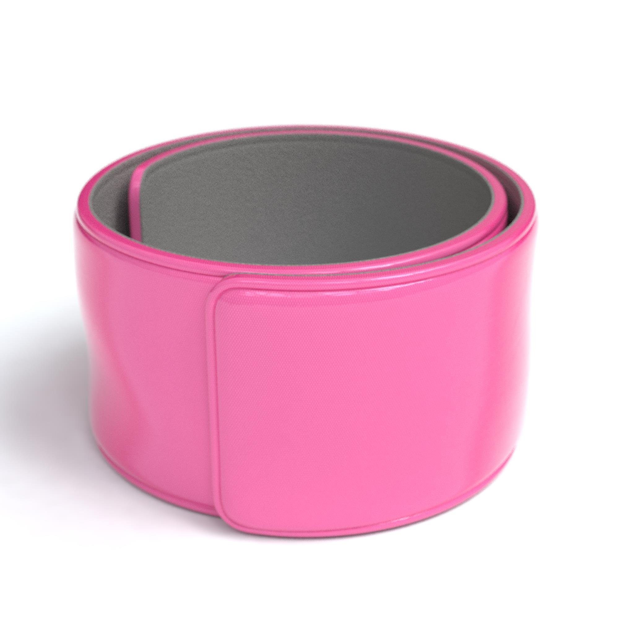 EAZY CASE Fahrradreflektor 6er Set Schnapp-Leuchtarmbänder, Schnapparmband Jogging Reflektor Laufen Sicherheit reflektierend Pink