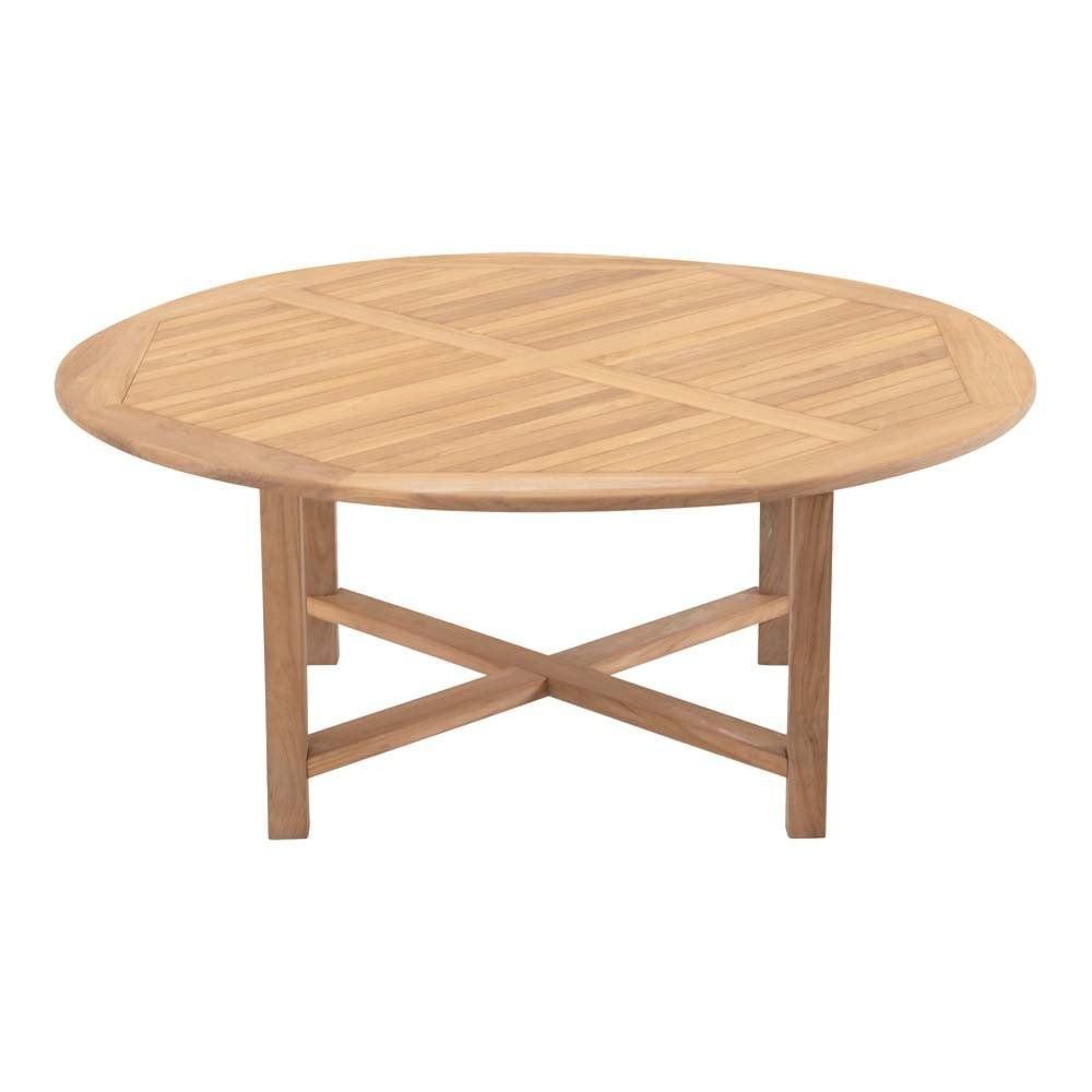 Natur24 Esstisch Teak Tisch 120 x 120 x 75 cm Teakholz Natur