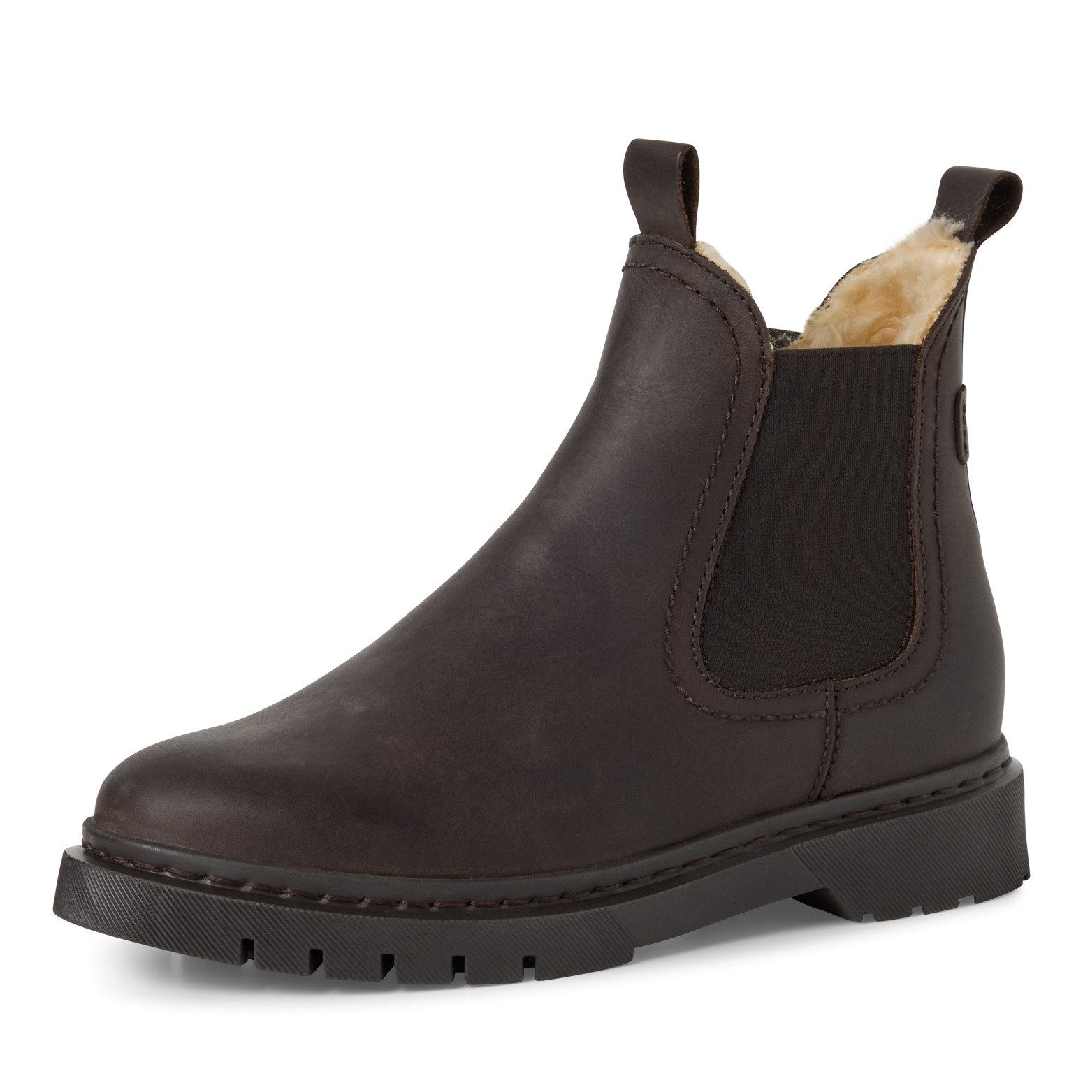 Tamaris Winterboots, Blockabsatz, Chelseaboots, Schlupfschuh, beidseitiger Stretcheinsatz