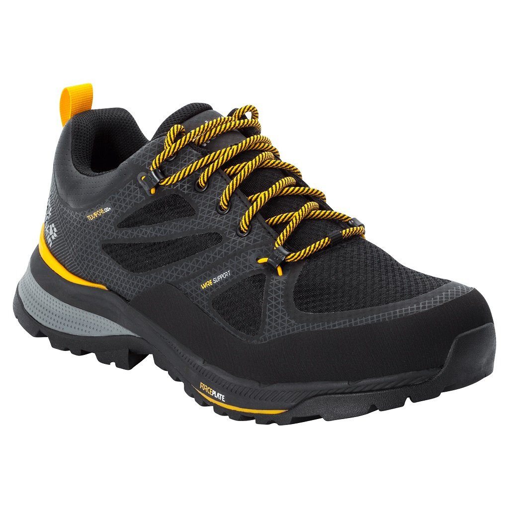 Jack Wolfskin Force Striker Texapore Low wasserdicht schwarz/gelb Herren Wa günstig online kaufen