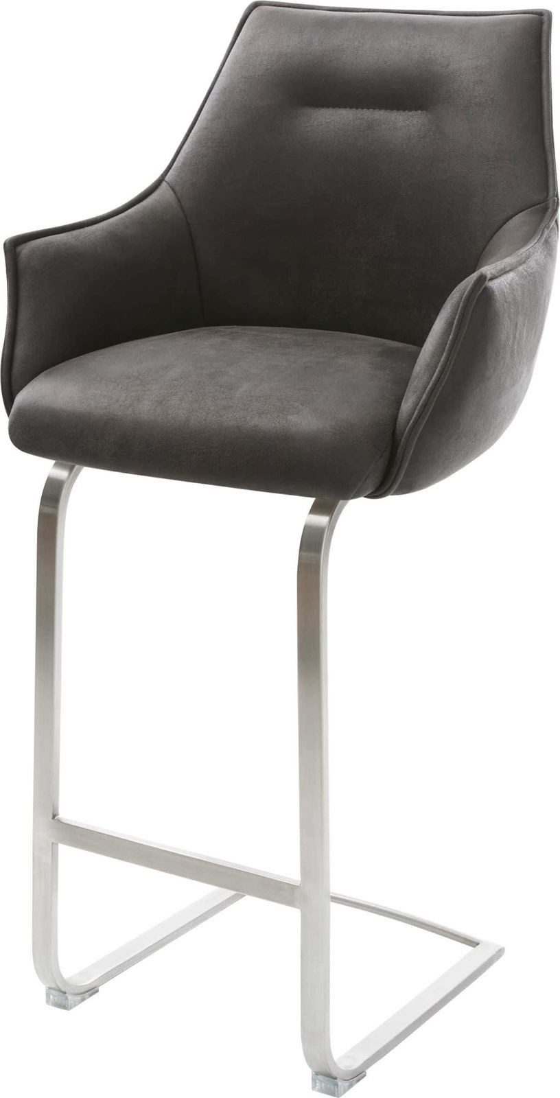 DELIFE Barhocker Alja-Flex, Freischwinger flach Edelstahl günstig online kaufen