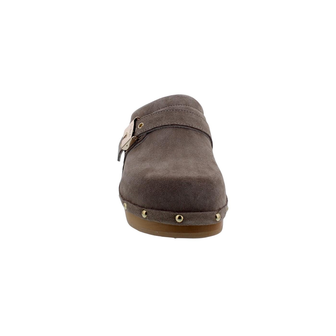 Scholl Scholl Pescura Clog 50 Beige / Honey Suede - Veloursleder Clog