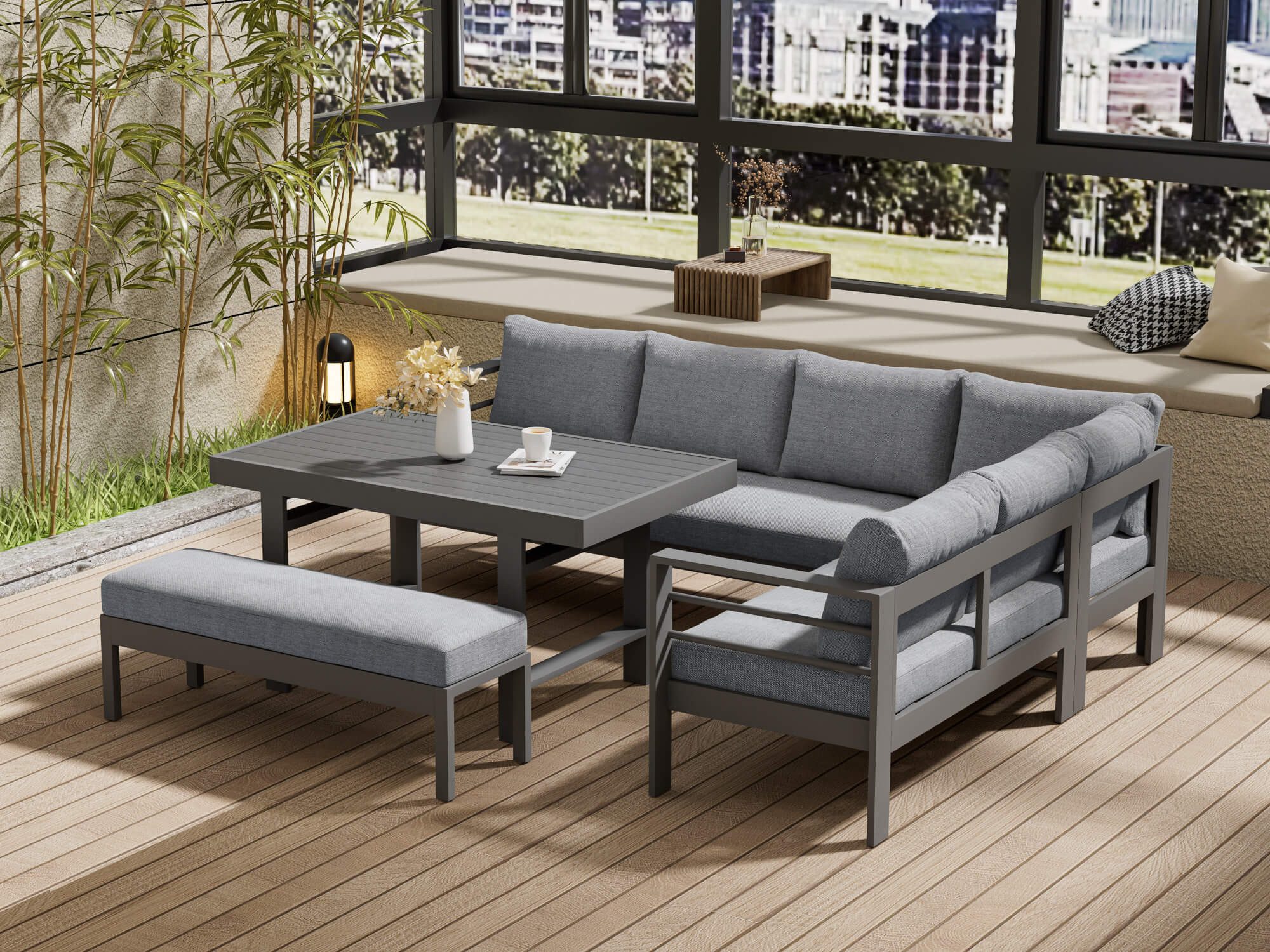 MeXo Gartenlounge-Set XXL Lounge Gartenmöbelset aus günstig online kaufen
