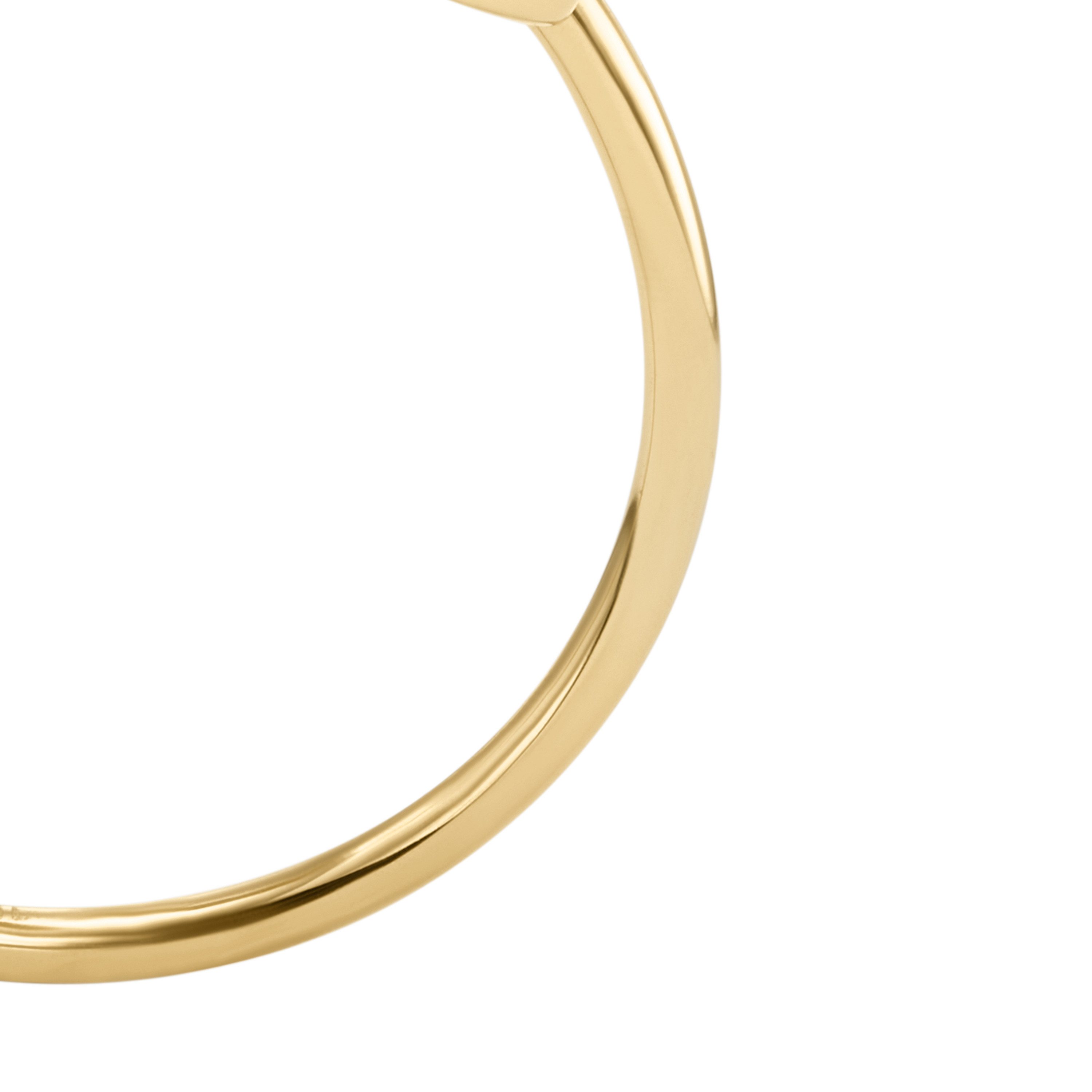 Fossil Fingerring Schmuck Geschenk Edelstahl SUTTON Schmetterling, mit Glasstein