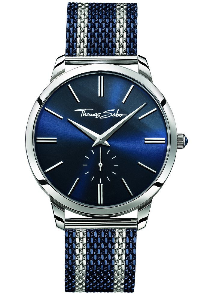Quarzuhr Thomas Sabo Herren Armbanduhr WA0268-281-209-42 MM