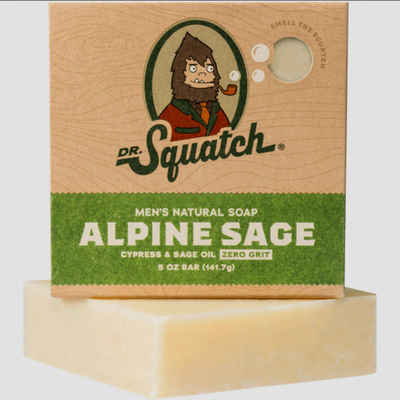 UE Stock Feste Duschseife Dr. Squatch - Alpine Sage Herren natürliche Seife, Mit dem Besten, was die Natur zu bieten hat.