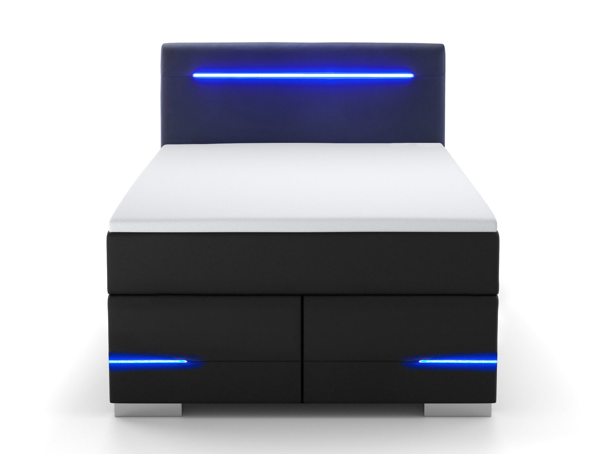 wonello Boxspringbett Lennox, mit LED-Beleuchtung, 2x günstig online kaufen