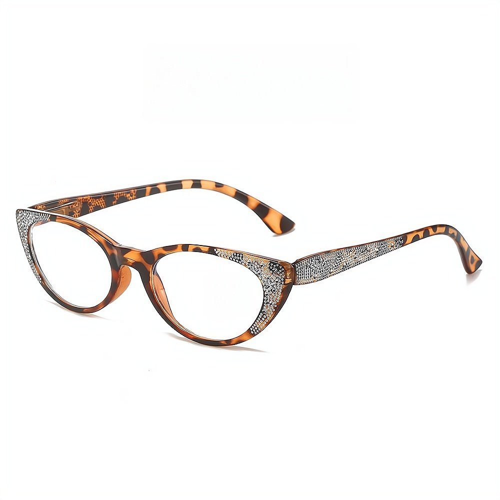 PACIEA Lesebrille Cat Eye Schmetterling Blaulichtfilter Vollrandrahmen Blendfreie