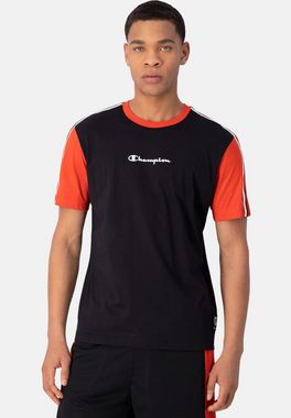 Champion T-Shirt Shirt Rundhals-T-Shirt mit Jacquardband in Comfort