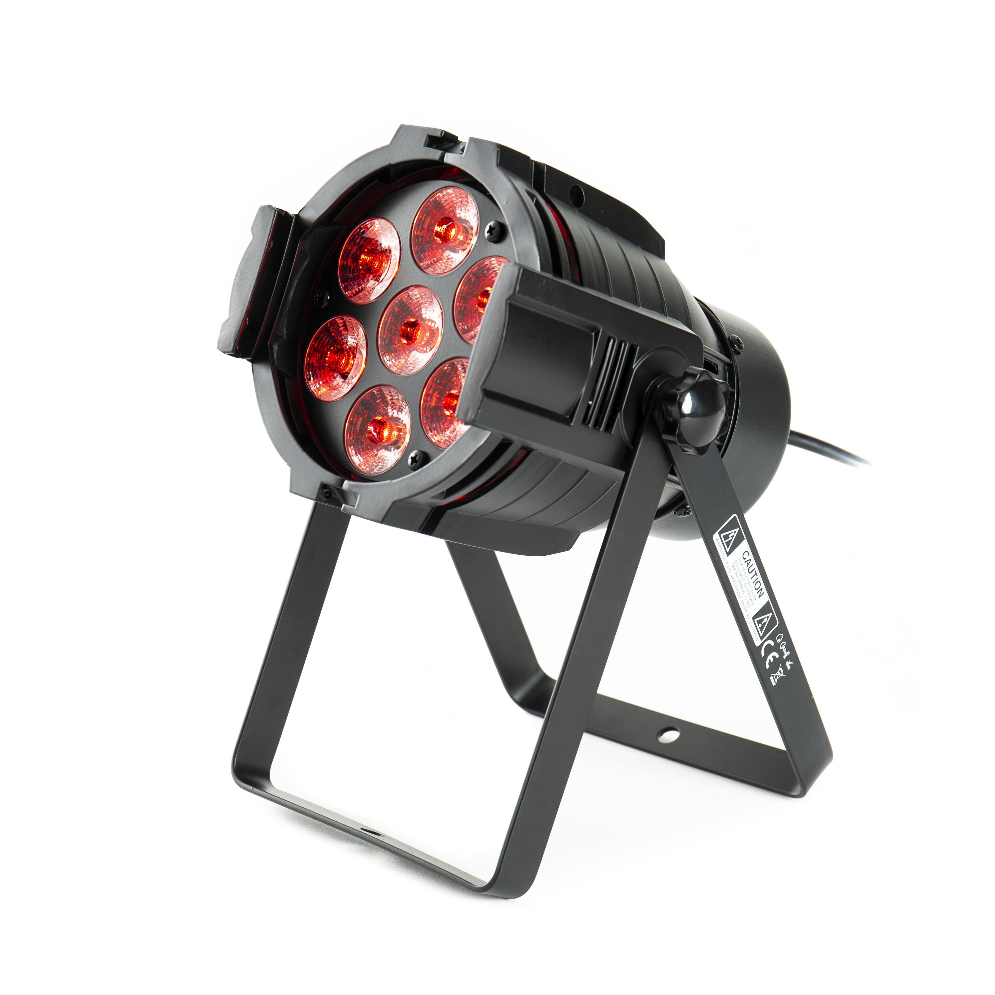 Quad lightmaXX VEGA LED PAR 7x8W - Scheinwerfer Discolicht, RGBW PAR Mini