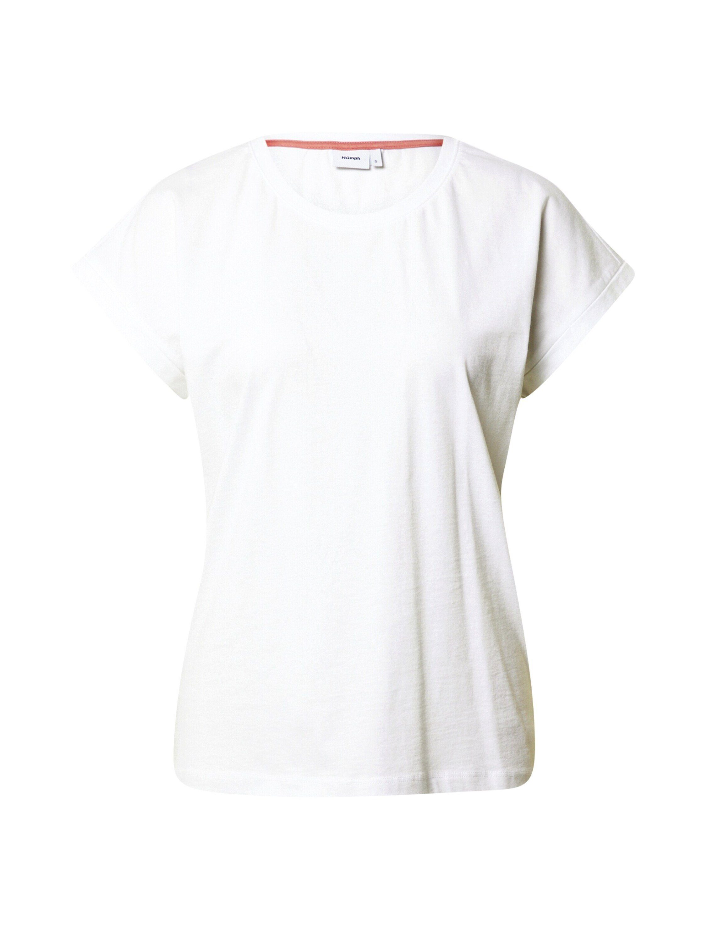 nümph Details T-Shirt BEVERLY white bright (1-tlg) Plain/ohne