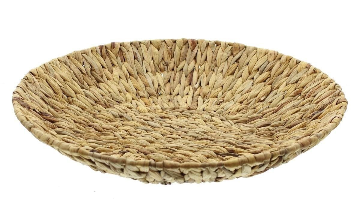 Home-trends24.de Obstschale Obstschale Gemüseschale Servierschale Groß Wasserhyazinthe Deko Natur, Wasserhyazinthe