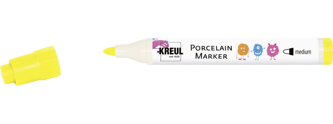 Bastelfarbe Kreul PorcelainPen easy gelb